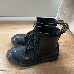 Doc Martin JUNIOR 1460 GLITTER PATENT LEATHER BOOTS US SZ 3